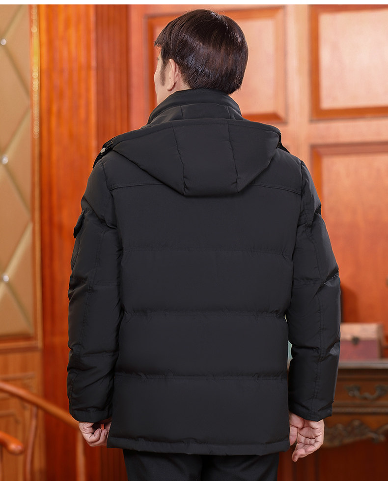 千莱圣雪 中老年男士羽绒服 90白鸭绒 图14