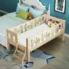Children's bed with guardrail Single bed Boy girl Princess Solid wood small bed Baby side bed widened splicing large bed