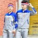(Лучшая продажа модель) Summer Long -Sleeved Yanlan Fight Light Grey костюм