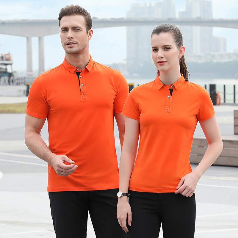 Yihu Summer Custom Couple T-shirt Advertisement POLO shirt for pure cotton short sleeves DIY working clothes Inprint LOGO