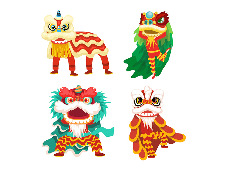 图片[5]-中国传统节日新年春节舞狮插画AI矢量源文件设计素材PNG免抠图片-cg男孩