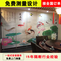 Hotel mobile screen activity partition wall high partition partition wall mobile door moving wall soundproof wall gallery activity partition