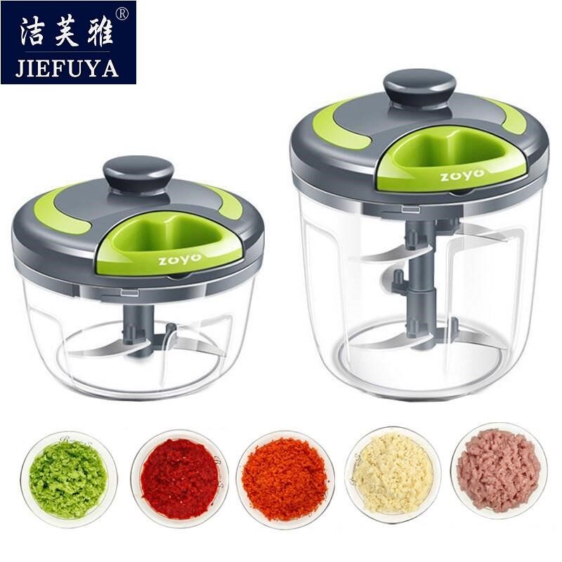 Cut millet spicy artifact hand-drawn family kitchen garlic machine small cut and twisted pepper garlic mixer manual