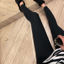 New Japanese Barbie pants black stretch ankle-length pants shark skin bottoming bodybuilding yoga pants women