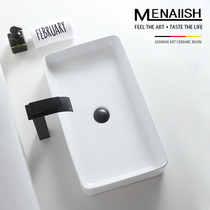 Modern Nordic table basin Rectangular household round basin Wash basin Single basin Balcony small ceramic wash basin