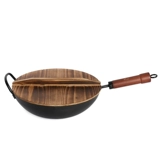 APLSS Деревянная ручка с железным горшком жареные горшка. Фортара.