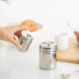 Ке де Санта -Стальная ремня Страница Пейс Пеппер Резковая резервуарная бутылка с посыпать бутылками соль солевой пудру бутылка