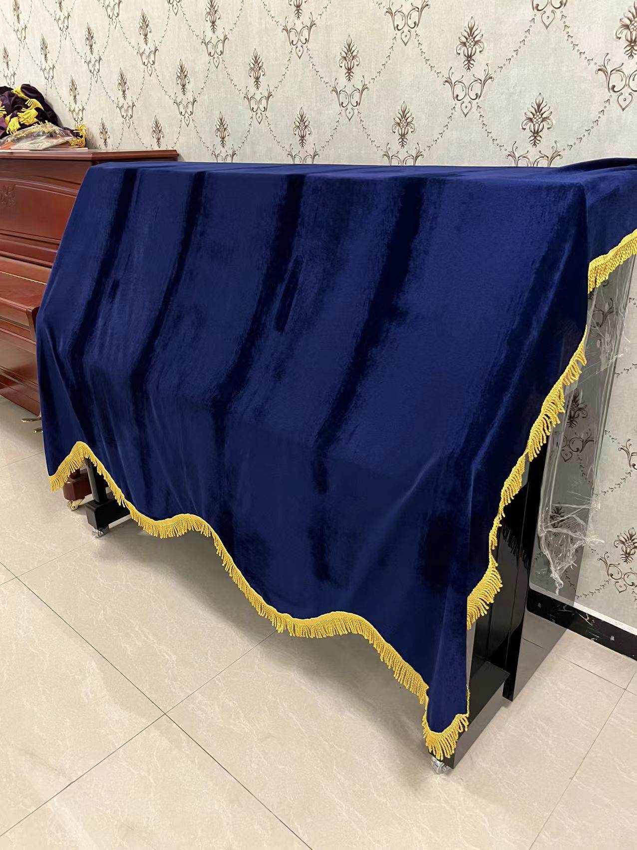 Golden Velvet Piano Hood Dust Cover Piano full Beatle Direct sale for a generation