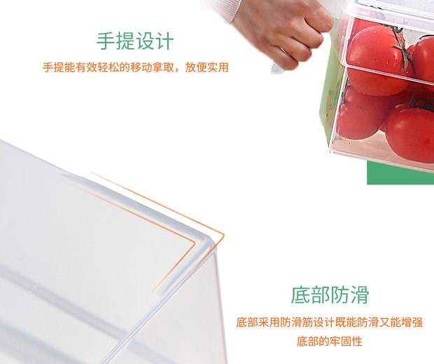 Tủ lạnh hộp lưu trữ hộp thực phẩm riêng biệt hộp theo phong cách Nhật Bản tiết kiệm trong suốt siêu thị cửa hàng bách hóa có nắp hình chữ nhật - Trang chủ hộp đựng ốc vít
