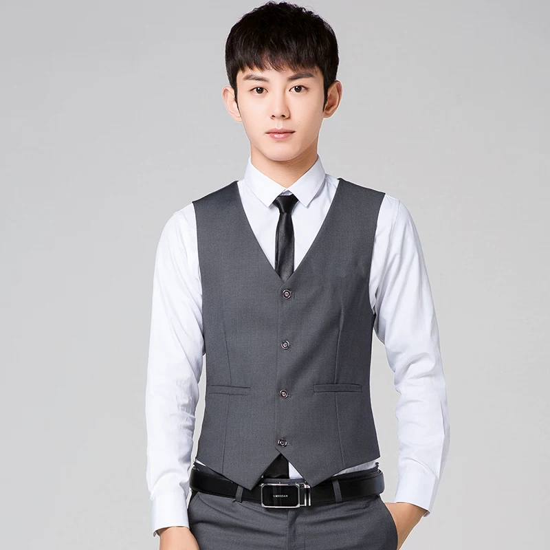 Сабафи мужской жилет, классический пиджак, slim fit, корейский стиль