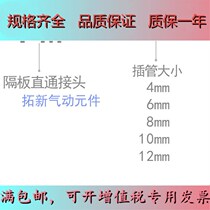 Cylinder threaded partition perforated plate tracheal straight APM4 APM4 APM6 APM6 APM10 APM12 APM12 insert