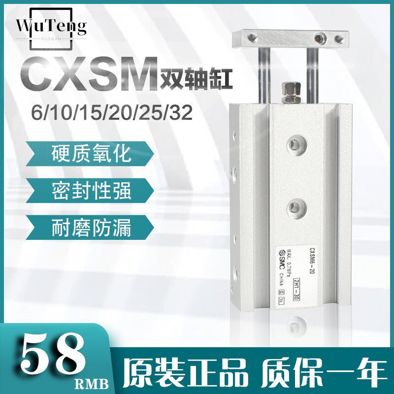 SMC type double shaft cylinder CXSM6 10 15 20 25 32-10 20 30 40 50 60 70 75 80