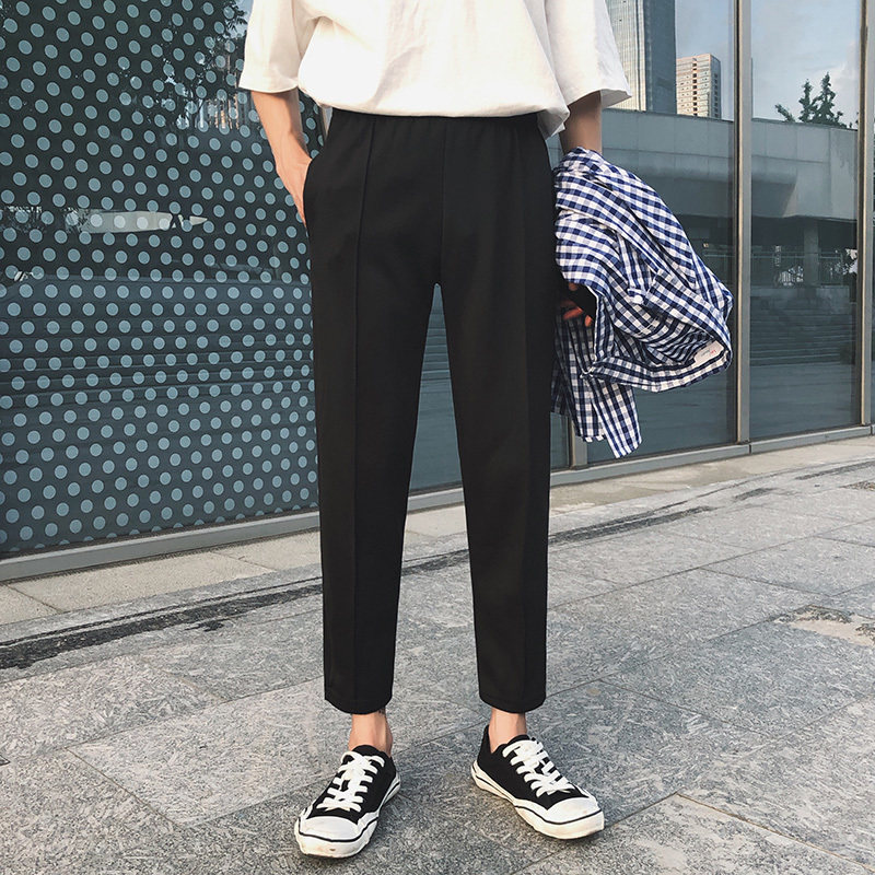 Casual Pants Spring Men Pants Loose Pendant Sensation Straight Barrel Long Pants Broadlegged Pants Korean Version Trendy 90% Pants West Dress Pants