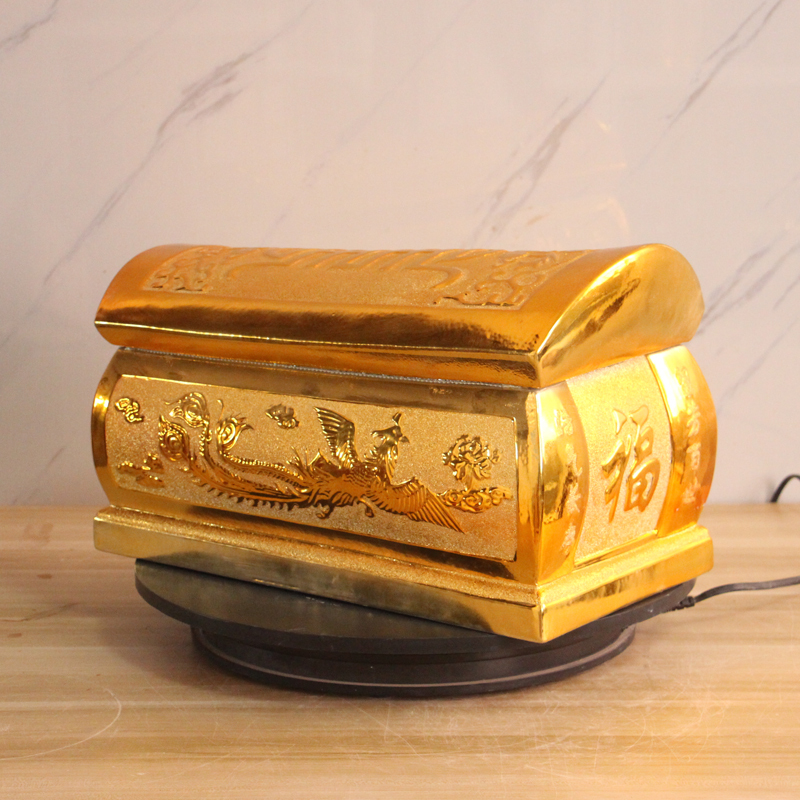 Jingdezhen High-End Gold-Plated Porcelain Coffin, Ceramic Coffin, Large Dragon and Phoenix Coffin, Funeral Coffin, Grave Transfer Urn Jingdezhen High-End Gold-Plated Porcelain Coffin, Ceramic Coffin, Large Dragon and Phoenix Coffin, Funeral Coffin, Grave Transfer Urn