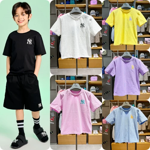 MLB, летняя детская классическая дышащая футболка, детская одежда, короткий рукав