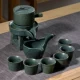 Bộ trà đá nhà máy gốm sứ sáng tạo ấm trà tấm trà kung fu teacup bán tự động lười trà - Trà sứ