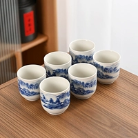 6 стаканов прямо в ландшафтной чайной чашке