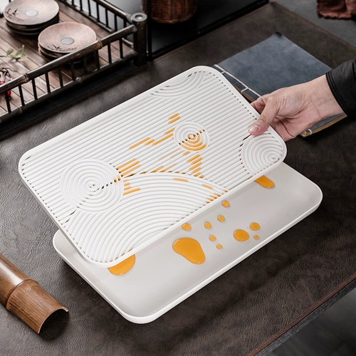 Чайный лоток маленький домохозяйство для хранения воды для чая для чая кунг -фу чай набор слить чайный чай простой сухой чай