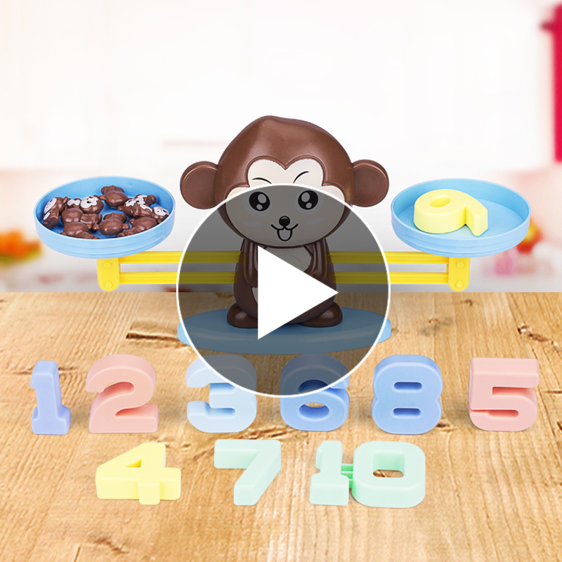 Children's educational early education numbers puppy scales called mathematics arithmetic toys enlightenment parent-child interactive desktop game monkey