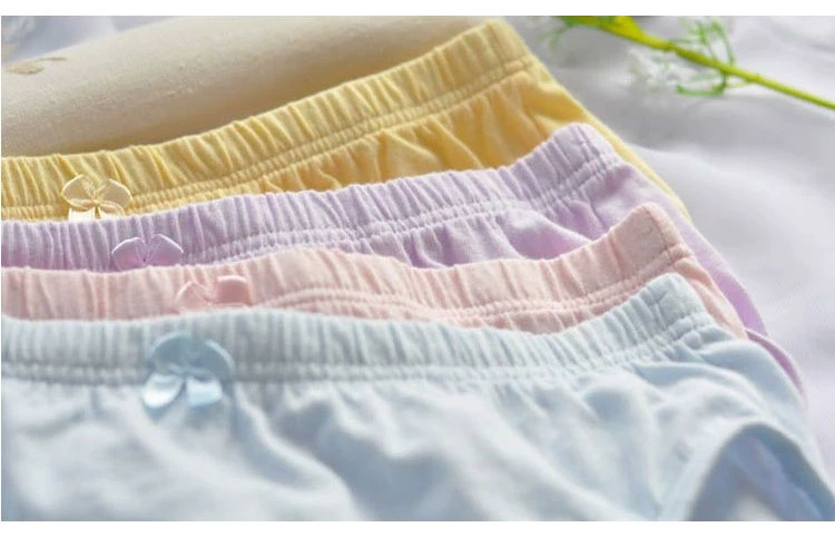 Quần lót 6 màu nữ chất liệu nữ trung eo cotton cotton trung niên chất béo quần short cotton quần đáy quần mẹ quần lót su