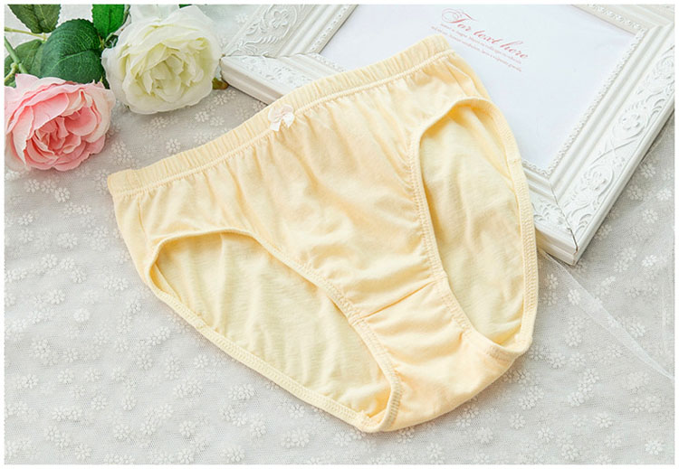Quần lót 6 màu nữ chất liệu nữ trung eo cotton cotton trung niên chất béo quần short cotton quần đáy quần mẹ quần lót triumph thun lạnh