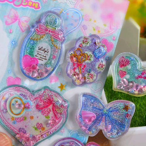 Качалка из жемчуга, детская мультяшная наклейка, милая трехмерная награда с животными, наклейки