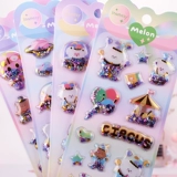 Качалка, детское мультяшное украшение для ногтей, водонепроницаемая наклейка, наклейки, 3D, планировщик