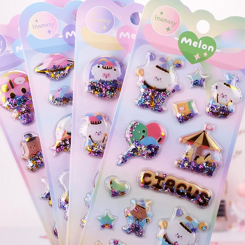 Качалка, детское мультяшное украшение для ногтей, водонепроницаемая наклейка, наклейки, 3D, планировщик