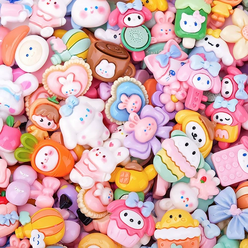 Мультяшная кукла, маленький кремовый трехмерный аксессуар, «сделай сам», популярно в интернете