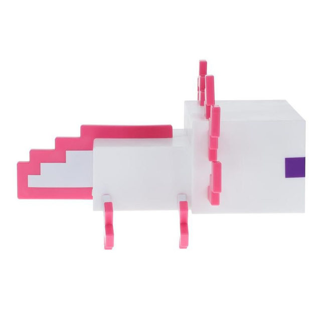 Mc Minecraft Game Peripheral Axolotl Night Light, Five-Color Changeable Toy Doll Model Gift Figurine