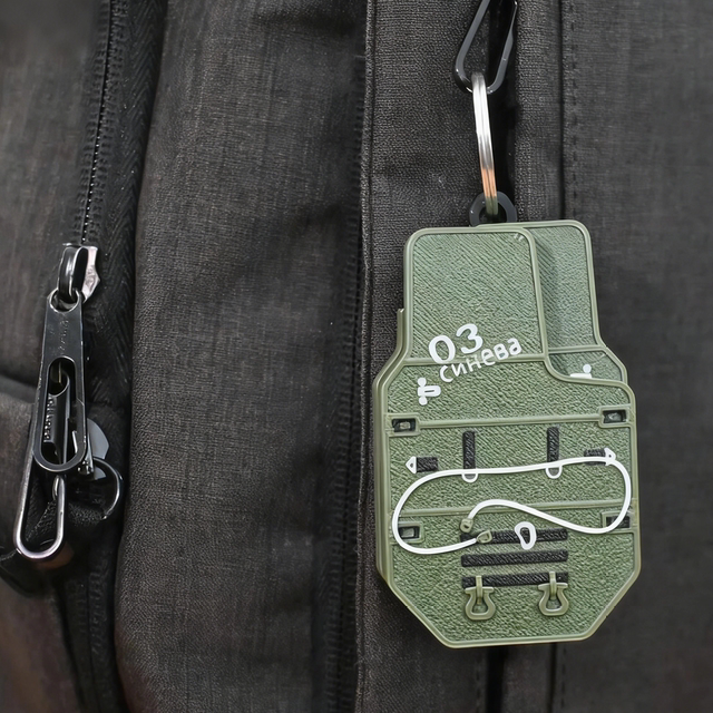 Delta Operation Game Peripheral Model Semi-Automatic Transforming Shield Printed Magnetic Toy Pendant Decoration Keychain