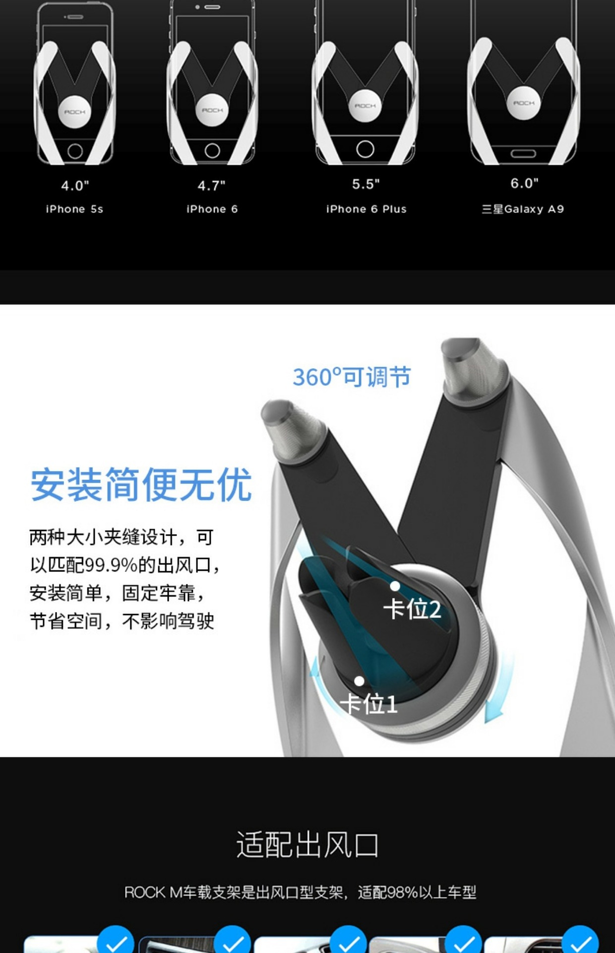 Ổ cắm điện thoại Apple 7 cửa hàng Samsung hỗ trợ điều hướng xe hơi phổ biến Huawei oppo kim loại - Phụ kiện điện thoại trong ô tô sạc pin nhanh samsung