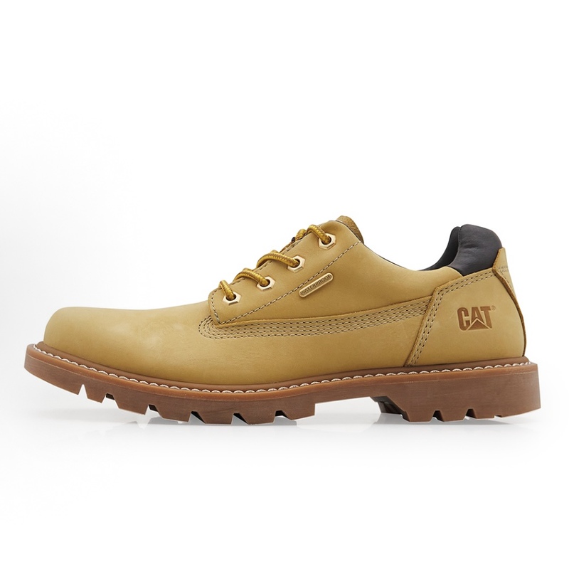Cat Outdoor Classic Splash-Resistant Low-Top Yellow Boots Casual Shoes Men's Yellow P111542
