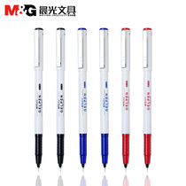 Chenguang simple signature GP1390 business ball pen gel pen gel pen 0 5 black full needle tube water pen