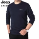 Áo thun nam tay ngắn Jeep JEEP 2020 xuân hè mới kinh doanh áo polo xu hướng cotton dài tay mùa thu rộng rãi - Áo phông dài