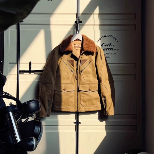 Ретро флисовая удерживающая тепло хаки зеленая куртка, в американском стиле