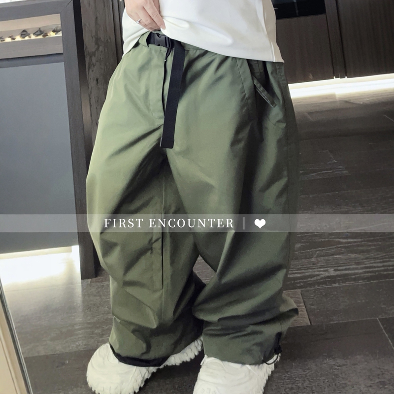 Snowy Realm 26-27 Solid Color Versatile 3L Laminated Waterproof Professional Wear-Resistant Hardshell Loose Solid Color Ski Pants
