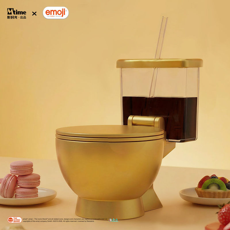 Official Genuine Emoji Toilet Bowl Instant Noodle Bowl Golden Large-Capacity Snail Noodle Bowl Dormitory Office Gift Official Genuine Emoji Toilet Bowl Instant Noodle Bowl Golden Large-Capacity Snail Noodle Bowl Dormitory Office Gift