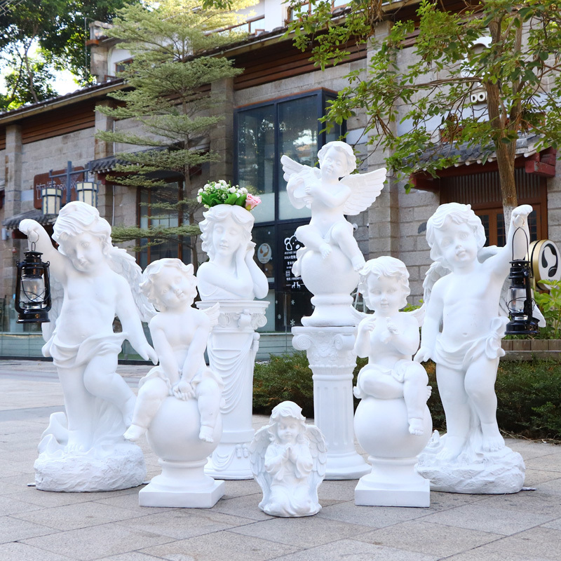 European Character Outdoor Park Forest Landscape Sculpture House Garden Courtyard Angel Community Fiberglass Decorative Ornaments European Character Outdoor Park Forest Landscape Sculpture House Garden Courtyard Angel Community Fiberglass Decorative Ornaments