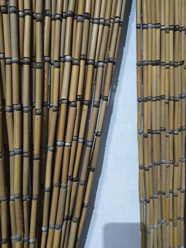 New Bamboo Grass Bead Curtain Half Curtain Partition Curtain to Block Flies and Mosquitoes, No Drilling, No Burrs, Light Bamboo Curtain New Bamboo Grass Bead Curtain Half Curtain Partition Curtain to Block Flies and Mosquitoes, No Drilling, No Burrs, Light Bamboo Curtain
