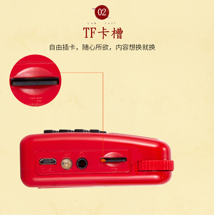 phat wifi Thẻ phát sóng thẻ năng lượng mặt trời mới của máy phát thanh Phật với trình phát nhạc chất lượng cao dành cho người già - Trình phát TV thông minh củ phát wifi tp link
