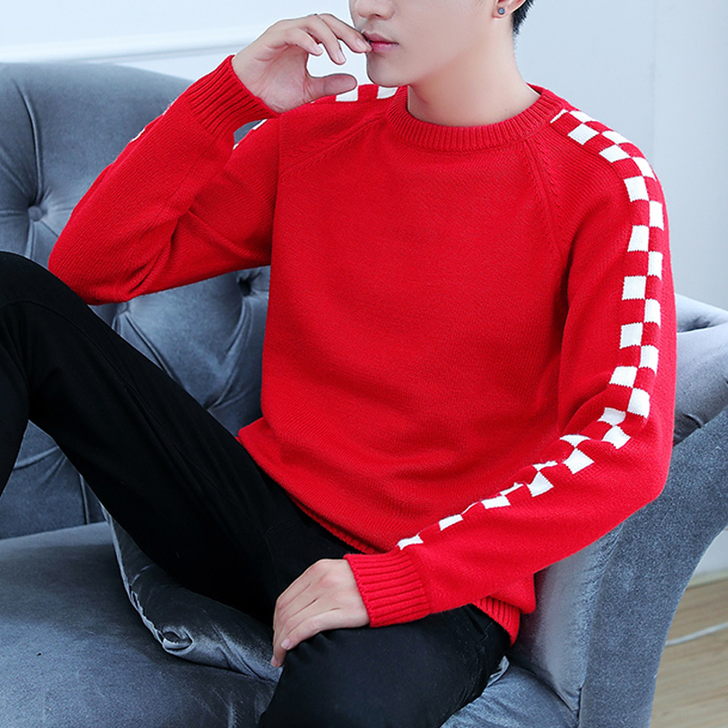 Đàn ông của mùa thu / đông 2020 hàng dệt kim mới của Hàn Quốc phiên bản của chiếc áo len mùa đông người đàn ông đẹp trai đáy thủy triều cơ thể hình chữ đầu của nam giới.