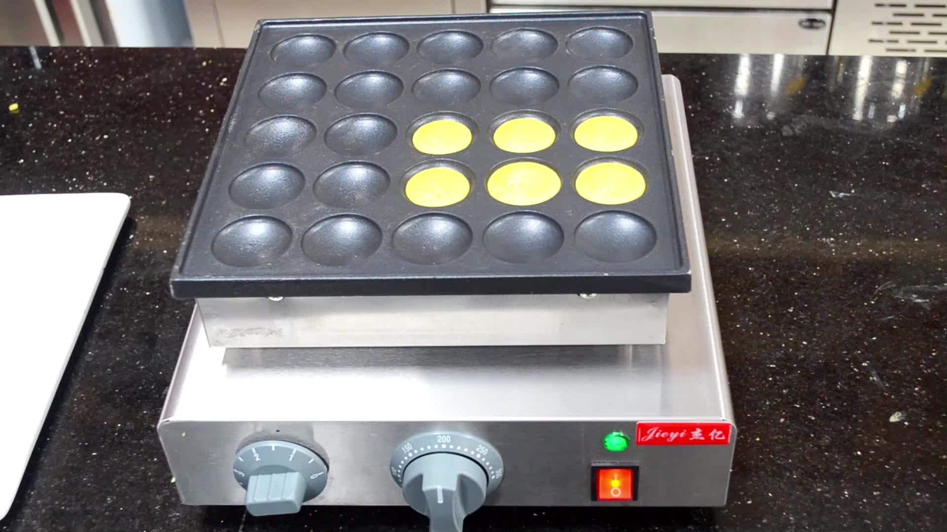 2022 Electric Waffle Pancake Maker,25 Holes Poffertjes Grill Machine