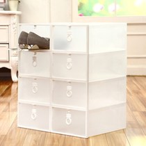 6 plastic transparent shoe box shoes storage box men and women drawer shoes box home dormitory simple shoe box