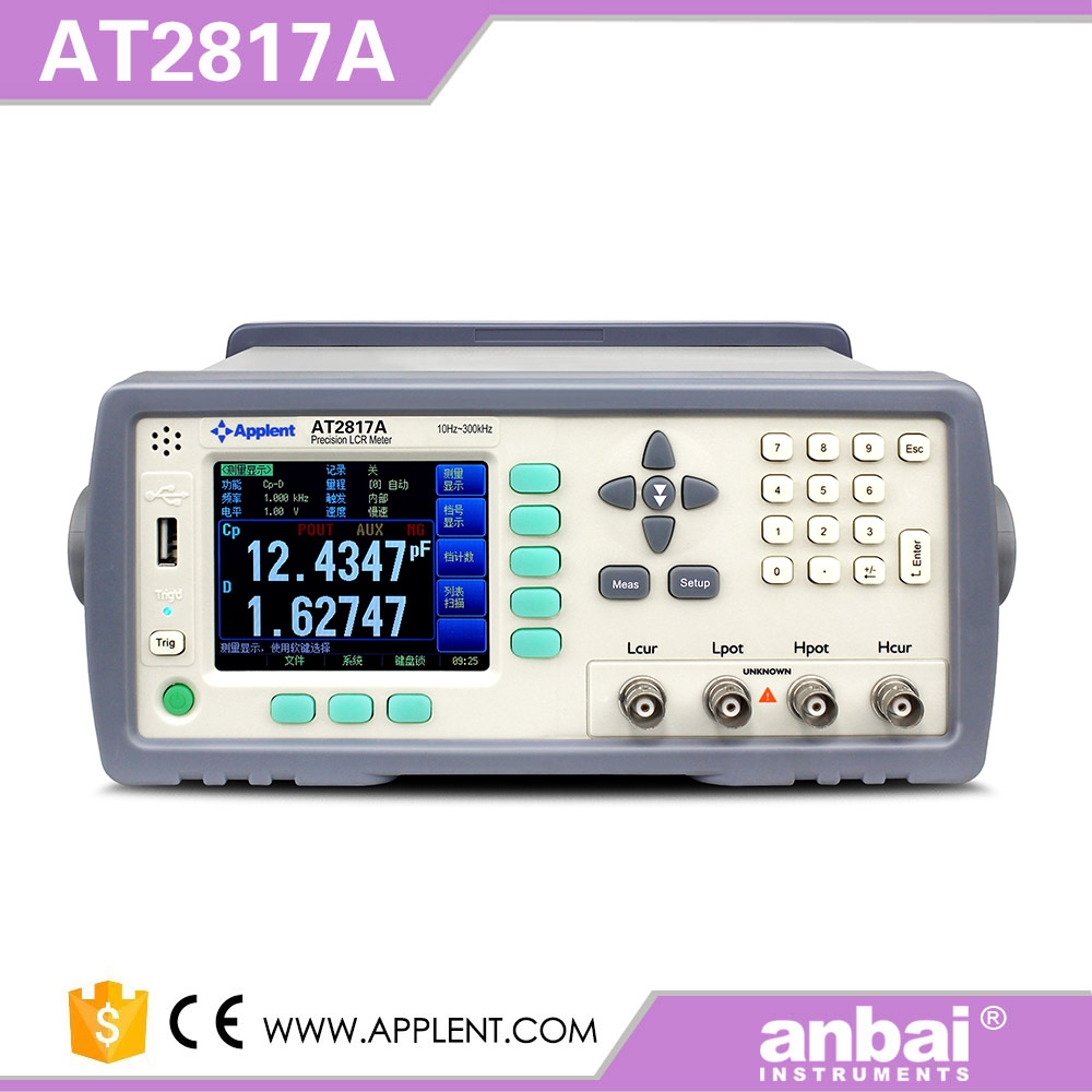 100KHZ Changzhou Amber Precision LCR Digital Bridge AT2817A 817D Resistance Inductance Capacitor Tester