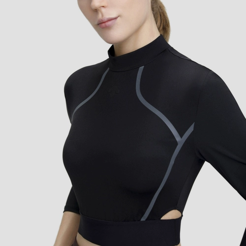 DSCENTE Desante STUDIO женские спортивные колготки с длинными рукавами для йоги и фитнеса