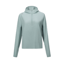 DESCENTE Desante sports running womens F360 breathable night running half-zip woven top new style