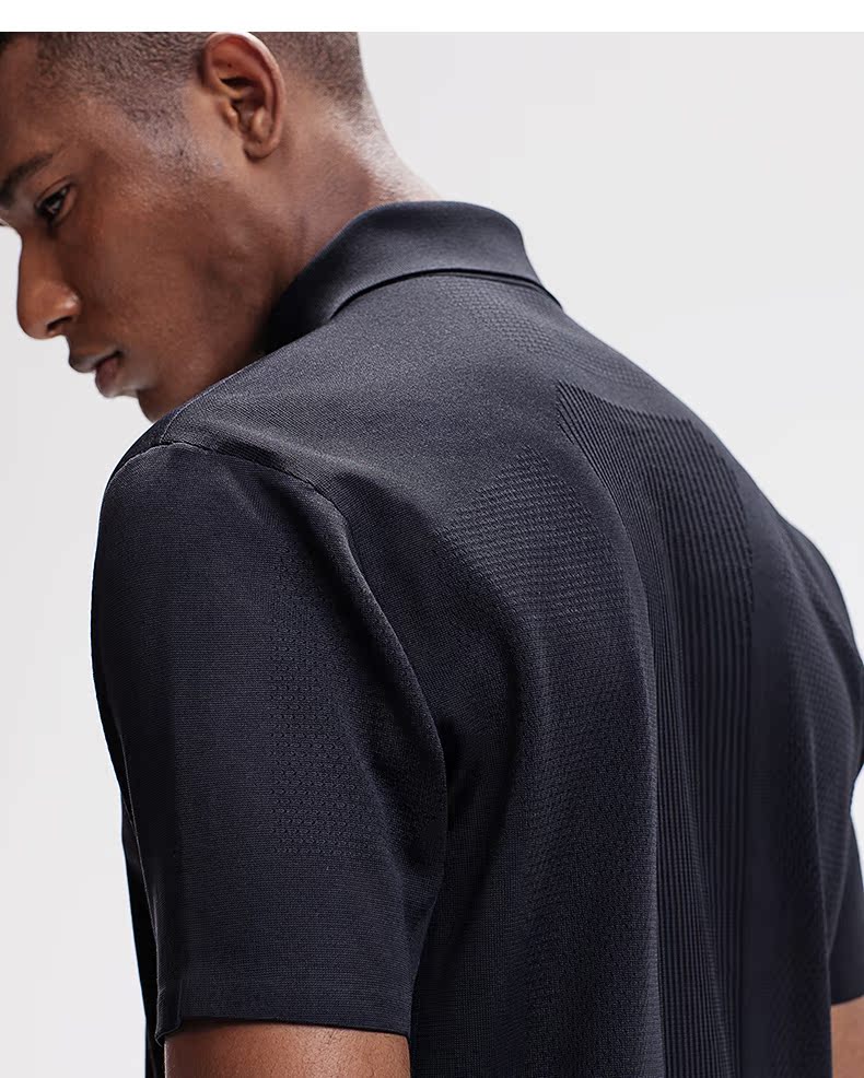 TUYỆT VỜI TUYỆT VỜI FUSIONKNIT Áo sơ mi nam ngắn tay một mảnh D9211FPS13 - Áo polo thể thao áo polo uniqlo