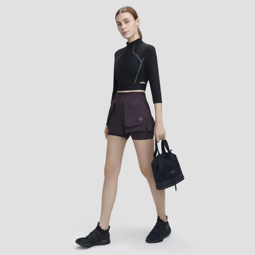 DSCENTE Desante STUDIO женские спортивные колготки с длинными рукавами для йоги и фитнеса