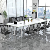 Reception of small conference table long table minimalist modern training desk office furniture office 6 people -10 combined